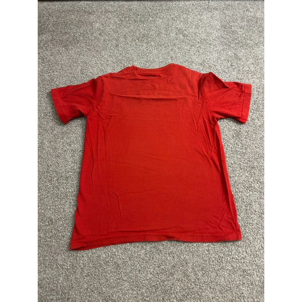 Nike Just Do It Graphic T-Shirt Boys Medium Red Excellent Swoosh Logo Tee